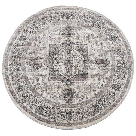 vidaXL Alfombra de interior/exterior diseño vintage ARBIZU Ø 200 cm