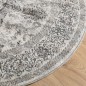 vidaXL Alfombra de interior/exterior diseño vintage ARBIZU Ø 200 cm