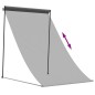 vidaXL Toldo retráctil de tela y acero gris antracita 150x150 cm