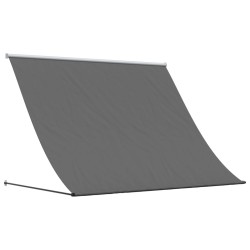 vidaXL Toldo retráctil de tela y acero gris antracita 250x150 cm