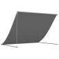 vidaXL Toldo retráctil de tela y acero gris antracita 250x150 cm