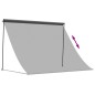 vidaXL Toldo retráctil de tela y acero gris antracita 250x150 cm