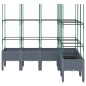 vidaXL Jardinera con enrejado PP gris 160x120x142,5 cm vidaXL Jardinera con enrejado PP gris 160x120x142,5 cm