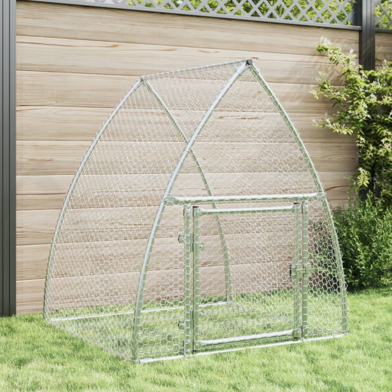 vidaXL Jaula para conejos acero galvanizado plateado 100x105x120 cm vidaXL Jaula para conejos acero galvanizado plateado 100x105x120 cm