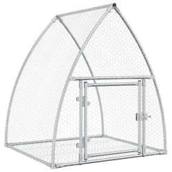 vidaXL Jaula para conejos acero galvanizado plateado 100x105x120 cm