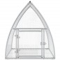 vidaXL Jaula para conejos acero galvanizado plateado 100x105x120 cm vidaXL Jaula para conejos acero galvanizado plateado 100x105x120 cm