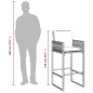 vidaXL Taburetes de cocina con cojines 2 uds ratán sintético gris vidaXL Taburetes de cocina con cojines 2 uds ratán sintético gris