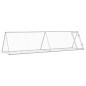 vidaXL Jaula para conejos acero galvanizado plateado 400x105x91 cm vidaXL Jaula para conejos acero galvanizado plateado 400x105x91 cm