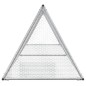 vidaXL Jaula para conejos acero galvanizado plateado 400x105x91 cm vidaXL Jaula para conejos acero galvanizado plateado 400x105x91 cm