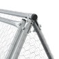 vidaXL Jaula para conejos acero galvanizado plateado 400x105x91 cm vidaXL Jaula para conejos acero galvanizado plateado 400x105x91 cm
