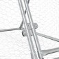 vidaXL Jaula para conejos acero galvanizado plateado 400x105x91 cm vidaXL Jaula para conejos acero galvanizado plateado 400x105x91 cm