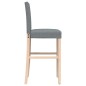 vidaXL Taburetes altos 2 uds madera maciza de caucho y tela vidaXL Taburetes altos 2 uds madera maciza de caucho y tela