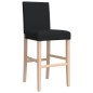 vidaXL Taburetes altos 2 uds madera maciza de caucho y tela vidaXL Taburetes altos 2 uds madera maciza de caucho y tela
