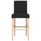 vidaXL Taburetes altos 2 uds madera maciza de caucho y tela vidaXL Taburetes altos 2 uds madera maciza de caucho y tela