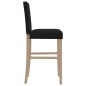 vidaXL Taburetes altos 2 uds madera maciza de caucho y tela vidaXL Taburetes altos 2 uds madera maciza de caucho y tela