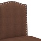 vidaXL Taburetes altos 2 uds madera maciza de caucho y tela vidaXL Taburetes altos 2 uds madera maciza de caucho y tela