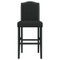 vidaXL Taburetes altos 2 uds madera maciza de caucho y tela vidaXL Taburetes altos 2 uds madera maciza de caucho y tela