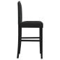 vidaXL Taburetes altos 2 uds madera maciza de caucho y tela vidaXL Taburetes altos 2 uds madera maciza de caucho y tela
