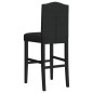 vidaXL Taburetes altos 2 uds madera maciza de caucho y tela vidaXL Taburetes altos 2 uds madera maciza de caucho y tela