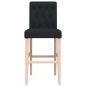 vidaXL Taburetes altos 2 uds madera maciza de caucho y tela vidaXL Taburetes altos 2 uds madera maciza de caucho y tela
