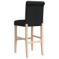 vidaXL Taburetes altos 2 uds madera maciza de caucho y tela vidaXL Taburetes altos 2 uds madera maciza de caucho y tela