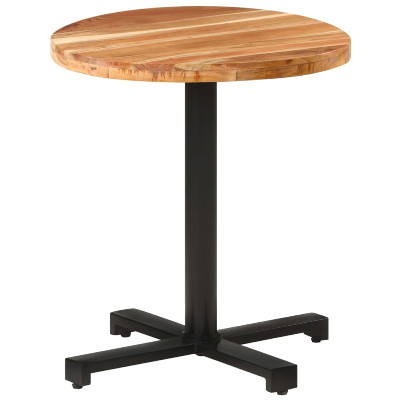vidaXL Mesa de bistró redonda madera maciza de mango Ø70x75 cm vidaXL Mesa de bistró redonda madera maciza de mango Ø70x75 cm