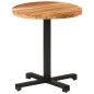 vidaXL Mesa de bistró redonda madera maciza de mango Ø70x75 cm vidaXL Mesa de bistró redonda madera maciza de mango Ø70x75 cm