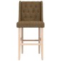 vidaXL Taburetes altos 2 uds madera maciza de caucho y tela vidaXL Taburetes altos 2 uds madera maciza de caucho y tela