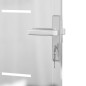 vidaXL Puerta de jardín de acero inoxidable 100x180 cm