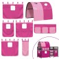 vidaXL Cama alta para niños con túnel madera pino rosa 90x200 cm vidaXL Cama alta para niños con túnel madera pino rosa 90x200 cm