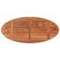 vidaXL Tablero de mesa ovalado madera maciza de acacia 100x40x3,8 cm vidaXL Tablero de mesa ovalado madera maciza de acacia 100x40x3,8 cm
