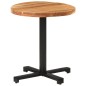 vidaXL Mesa de bistró redonda madera maciza de mango Ø70x75 cm vidaXL Mesa de bistró redonda madera maciza de mango Ø70x75 cm