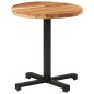 vidaXL Mesa de bistró redonda madera maciza de mango Ø70x75 cm vidaXL Mesa de bistró redonda madera maciza de mango Ø70x75 cm