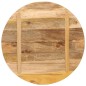 vidaXL Tablero de mesa redondo madera maciza mango rugosa Ø 80x1,5 cm vidaXL Tablero de mesa redondo madera maciza mango rugosa Ø 80x1,5 cm