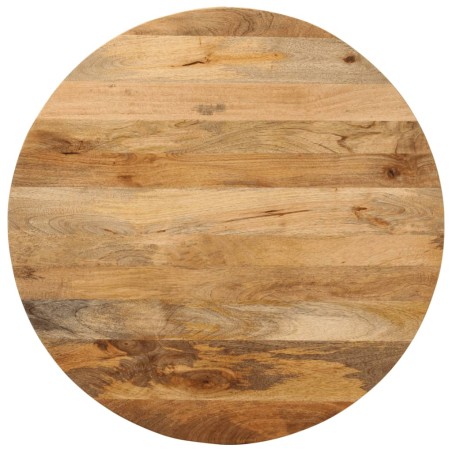 vidaXL Tablero de mesa redondo madera maciza de mango Ø 80x3,8 cm