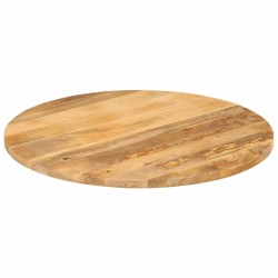 vidaXL Tablero de mesa redondo madera maciza de mango Ø 80x3,8 cm
