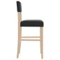 vidaXL Taburetes altos 2 uds madera maciza de caucho y cuero sintético vidaXL Taburetes altos 2 uds madera maciza de caucho y cuero sintético