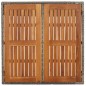 vidaXL Mesa de jardín superficie de madera ratán PE gris 90x90x75 cm vidaXL Mesa de jardín superficie de madera ratán PE gris 90x90x75 cm