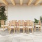 vidaXL Juego de comedor para jardín 9 piezas madera maciza de teca vidaXL Juego de comedor para jardín 9 piezas madera maciza de teca