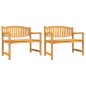 vidaXL Juego de comedor para jardín 5 piezas madera maciza de teca vidaXL Juego de comedor para jardín 5 piezas madera maciza de teca