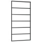 vidaXL Puerta corredera con herrajes ESG vidrio y aluminio 102x205 cm vidaXL Puerta corredera con herrajes ESG vidrio y aluminio 102x205 cm