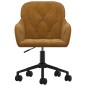 vidaXL Silla de oficina giratoria de terciopelo marrón vidaXL Silla de oficina giratoria de terciopelo marrón