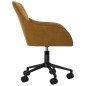 vidaXL Silla de oficina giratoria de terciopelo marrón vidaXL Silla de oficina giratoria de terciopelo marrón