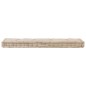 vidaXL Cojín para palés algodón beige 120x40x7 cm vidaXL Cojín para palés algodón beige 120x40x7 cm