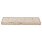 vidaXL Cojín para palés algodón beige 120x40x7 cm vidaXL Cojín para palés algodón beige 120x40x7 cm