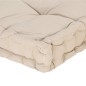 vidaXL Cojín para palés algodón beige 120x40x7 cm vidaXL Cojín para palés algodón beige 120x40x7 cm