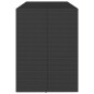 vidaXL Mesa alta bar ratán PE y superficie vidrio negro 185x80x110 cm vidaXL Mesa alta bar ratán PE y superficie vidrio negro 185x80x110 cm