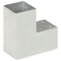 vidaXL Conector de postes en forma de L metal galvanizado 91x91 mm vidaXL Conector de postes en forma de L metal galvanizado 91x91 mm