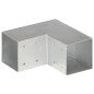 vidaXL Conector de postes en forma de L metal galvanizado 91x91 mm vidaXL Conector de postes en forma de L metal galvanizado 91x91 mm