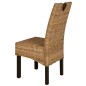 vidaXL Sillas de comedor 6 unidades ratán kubu madera de mango vidaXL Sillas de comedor 6 unidades ratán kubu madera de mango